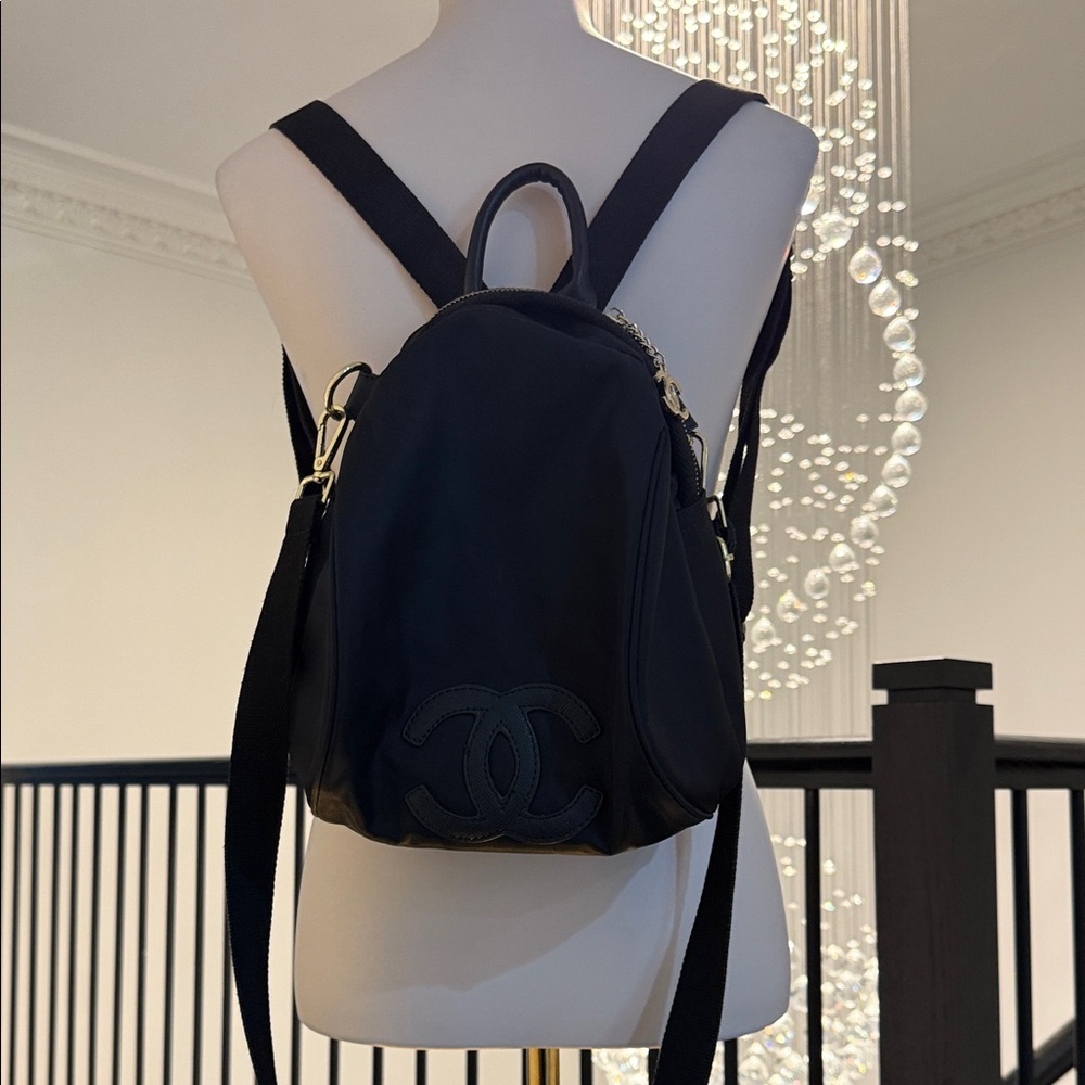Chanel Elegant Black Backpack